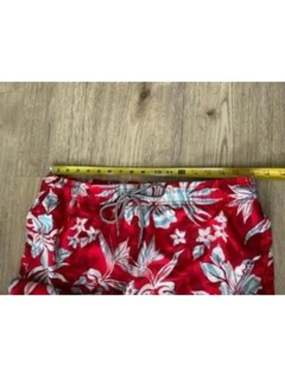 Speedo Swim Trunks Mens XXL Red Floral Hibiscus Board Shorts Mesh Lined
